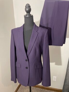 Hugo Boss Plum Purple Women's Two-Piece Pantsuit 8